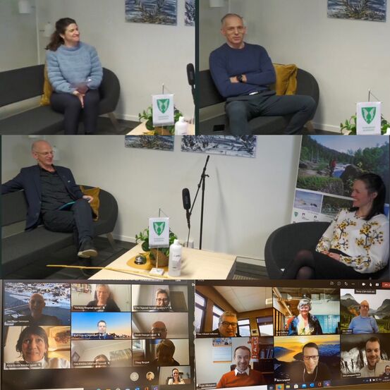 Bilder fra direktesendingen, formannskapsmøtet og møte i Nord-Troms regionråd