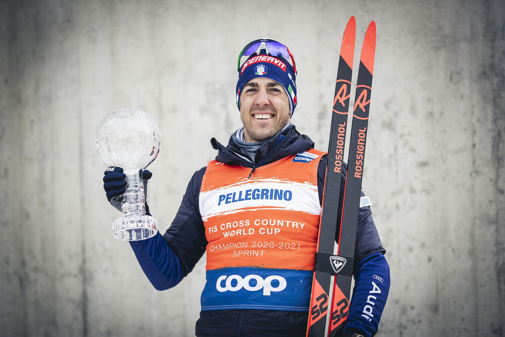 13.03.2021, Engadin, Switzerland (SUI):Federico Pellegrino (ITA) - FIS world cup cross-country, cups, Engadin (SUI). www.nordicfocus.com. © Modica/NordicFocus. Every downloaded picture is fee-liable.