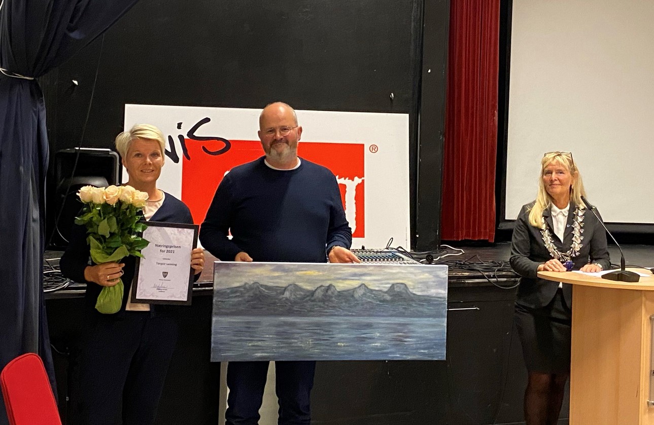 Næringsprisen 2021_Torgeir, Ann Kristin og ordfører