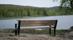 − Å tenke aldersvennlig kan f eks. være å sette ut flere benker som innbyr til å komme seg ut og være del av lokalsamfunnet, forteller Anne Berit Rafoss, prosjektleder i Senteret for et aldersvennlig Norge. I Oslo kommune er det satt opp benker ved Sognsvann. Foto: Sindre Haarr