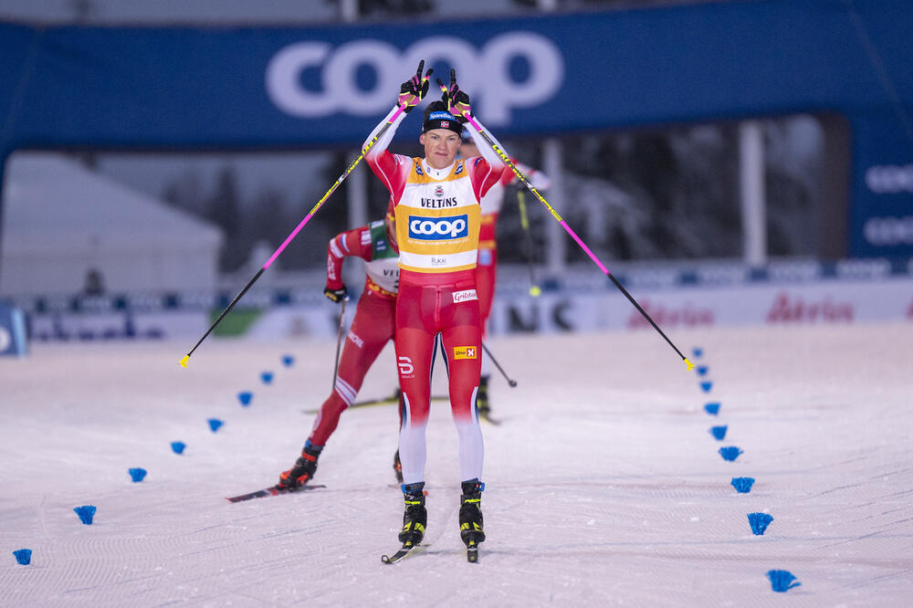 29.11.2020, Ruka, Finland (FIN):Johannes Hoesflot Klaebo (NOR) - FIS world cup cross-country, pursuit men, Ruka (FIN). www.nordicfocus.com. © Vianney Thibaut/NordicFocus. Every downloaded picture is fee-liable.