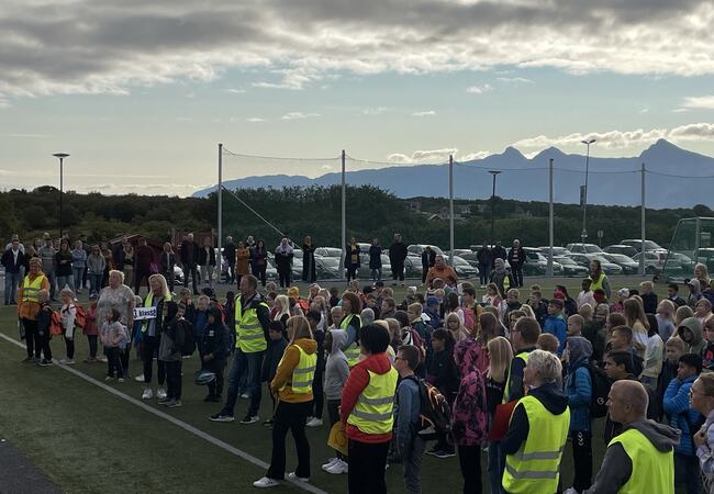 Arkivbilde fra skolestarten i 2021.