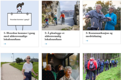 Ved å tilrettelegge for god kommunikasjon og medvirkning fra eldre innbyggere blir deres behov, innspill og deltagelse viktig i utviklingen av lokalsamfunn og kommunale tjenester. Foto: Fra forsiden av den digitale håndboken.