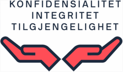 Vi som innbyggere må være trygge på at ingen tukler med opplysningene om oss (integritet). Og informasjon om oss må være tilgjengelig for de som faktisk trenger den for å gjøre møtet vårt med det offentlige enklere, for eksempel når vi får et barn, skal starte en bedrift eller opplever et dødsfall i familien (tilgjengelighet). Illustrasjon: digdir