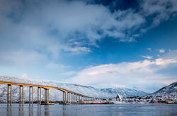 Tidlig vinter i Tromsdalen.