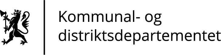 Logo Kommunal- og distriktsdepartementet