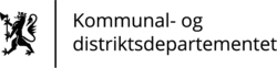 Logo Kommunal- og distriktsdepartementet