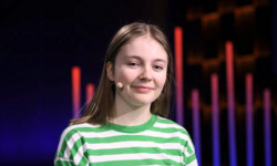 Dette er Helena Lund Blostrupsen, nestleder i Elevorgansisasjonen. Om få år er det ikke mange i hennes aldersgruppe sammenliknet med antallet eldre. Foto: KS