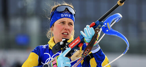 11.02.2022, Beijing, China (CHN):Elvira Oeberg (SWE) - XXIV. Olympic Winter Games Beijing 2022, Biathlon, sprint women, Beijing (CHN). www.biathlonworld.com Â© Manzoni/IBU. Handout picture by the International Biathlon Union. For editorial use only. Re