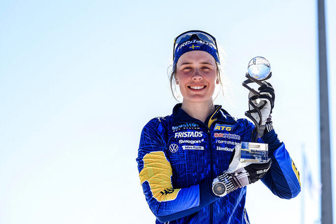 20.03.2022, Oslo, Norway (NOR):Elvira Oeberg (SWE) - IBU World Cup Biathlon, mass women, Oslo (NOR). www.nordicfocus.com. Â© Manzoni/NordicFocus. Every downloaded picture is fee-liable.