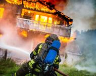 Brannøvelse, Lunner-Gran brann og redning