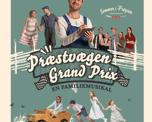 plakat musikalforestillingen, Præstvægen grand Prix plakat musikalforestillingen, Præstvægen grand Prix