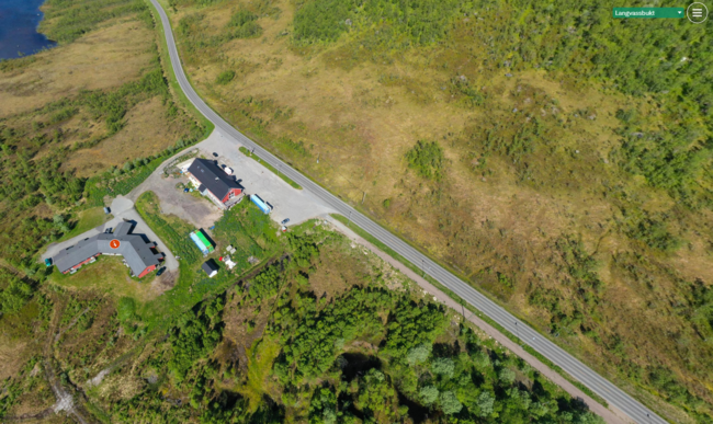 Bilde hentet fra Kvæfjord kommunes hjemmeside "Panorama over Kvæfjord