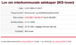 Skjermdump: Lovdata.no