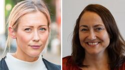 Ida Kvammen, avdelingsleder for avdeling organisasjon og administrasjon og Gøril Madsø Halvorsen, HR-rådgiver og fagansvarlig HR ved avdeling organisasjon og administrasjon i Trondheim eiendom. Foto: Trondheim eiendom