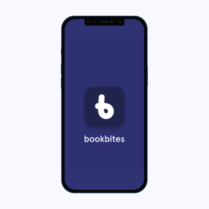 Slik ser appen Bookbites ut.