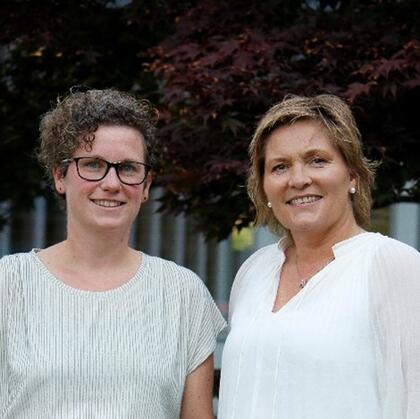 Mari-Kristine Morberg og Aina Drage er mobbeombod i Vestland Foto: Bjarte Johansen, Vestland fylkeskommune
