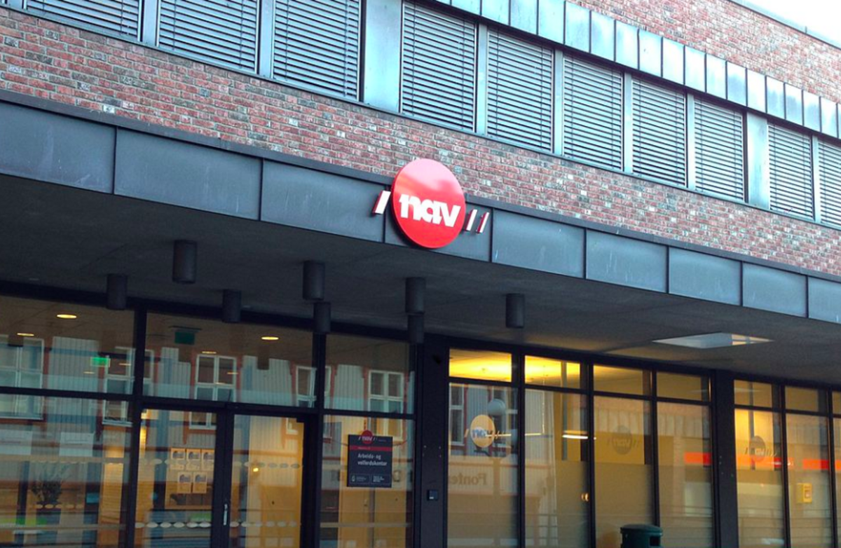 Bildet viser deler av bygningen hos Nav på Tøyen