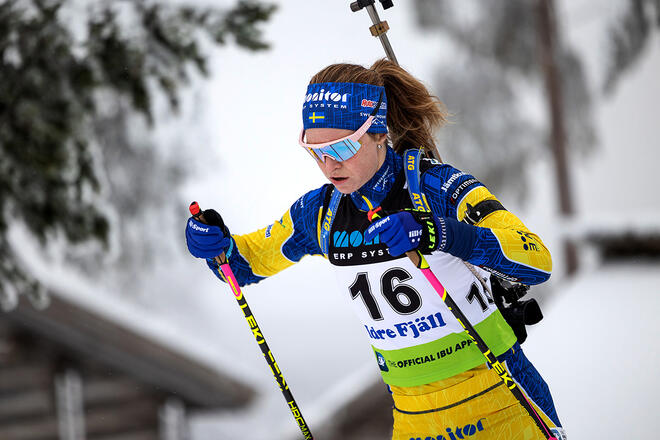 29.11.2022, Idre, Sweden (SWE):Mona Brorsson, SWE - IBU Cup Biathlon, sprint women, Idre (SWE).