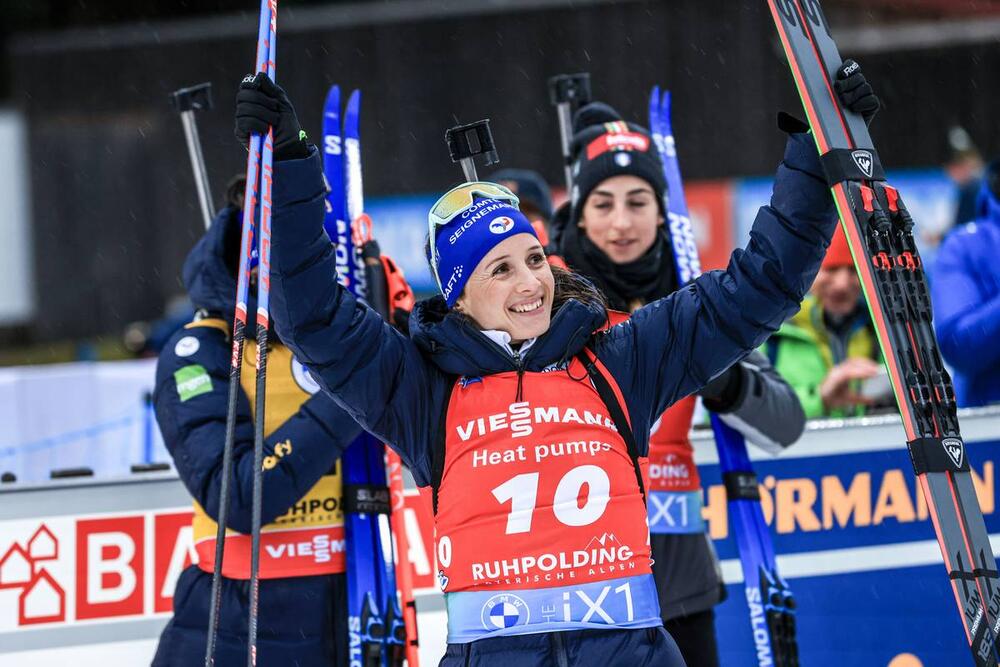 15.01.2023, Ruhpolding, Germany (GER):Anais Chevalier-Bouchet (FRA) - IBU World Cup Biathlon, mass women, Ruhpolding (GER). www.nordicfocus.com. © Manzoni/NordicFocus. Every downloaded picture is fee-liable.
