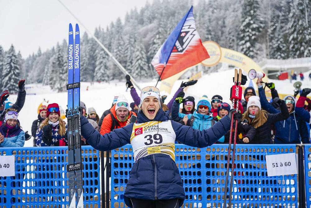 27.01.2023, Les Rousses, France (FRA):Delphine Claudel (FRA) - FIS world cup cross-country, 10km, Les Rousses (FRA). www.nordicfocus.com. © Thibaut/NordicFocus. Every downloaded picture is fee-liable.