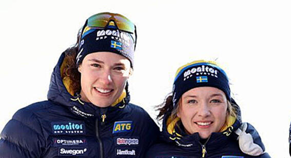 TVÅ VM-MEDALJER till Sverige: Silver till Hanna Öberg (tv) och brons till Linn Persson i VM-sprinten.
