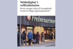 I rapporten presenteres resultatene fra en kartlegging av Frelsesarmeens tilbud om mathjelp i Oslo, Drammen og Sarpsborg i november 2022. Fafo har undersøker hvem som besøker matutdelingen, hva som er de viktigste årsakene og hvordan det oppleves. Foto: Fra rapportes forside