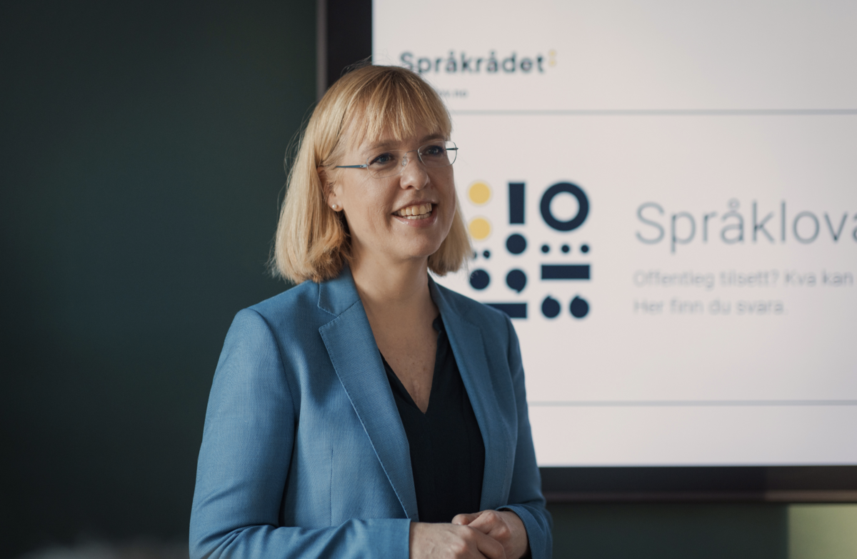 Språkdirektør Åse Wetås.