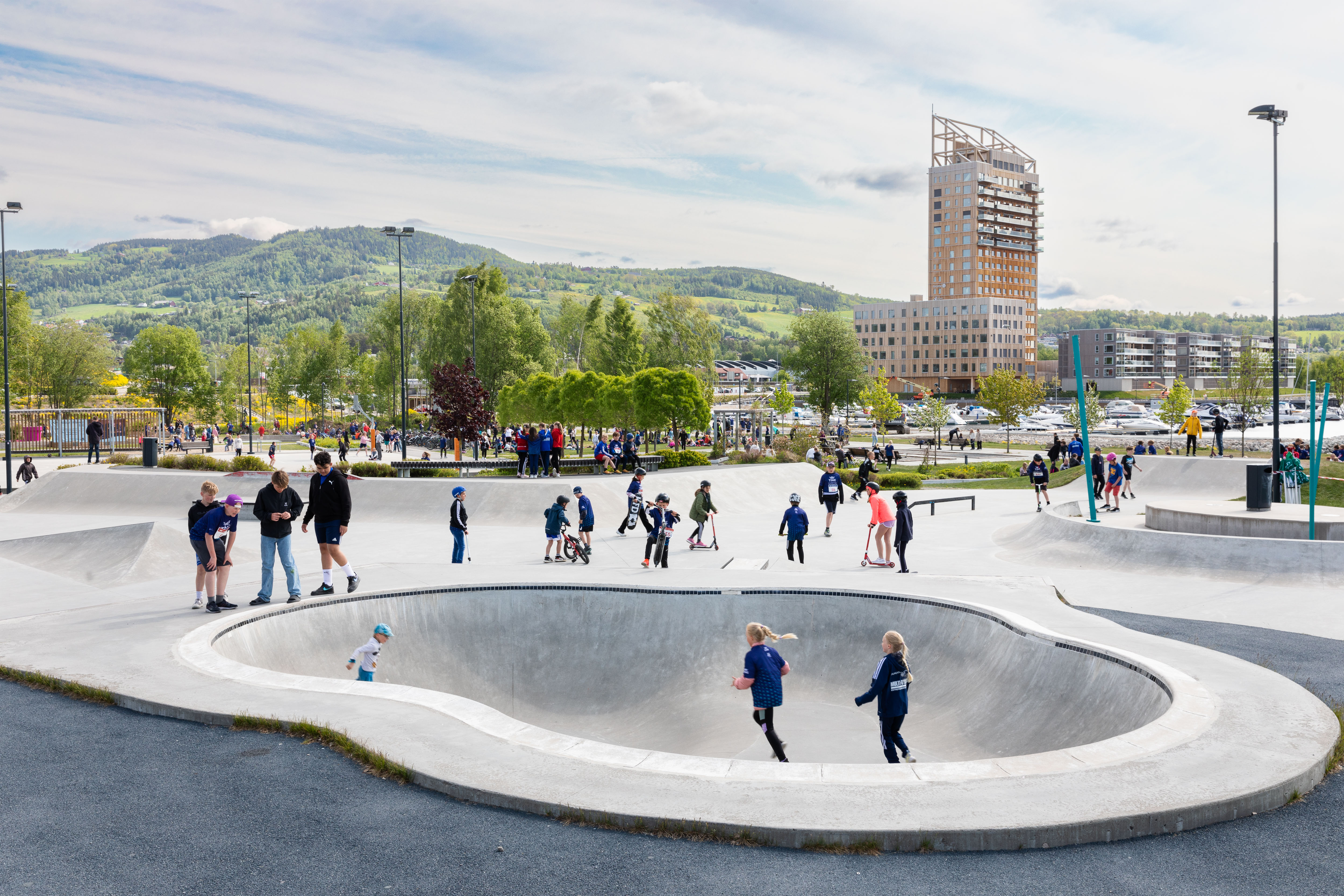 Skateparken i Mjøsparken