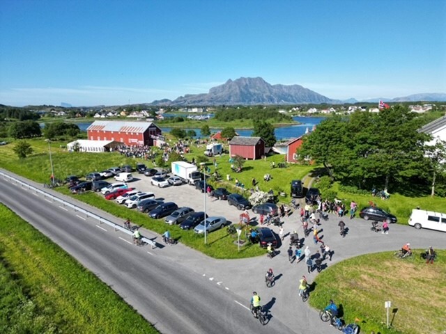 Oversiktsbilde bygdetunet på Herøy