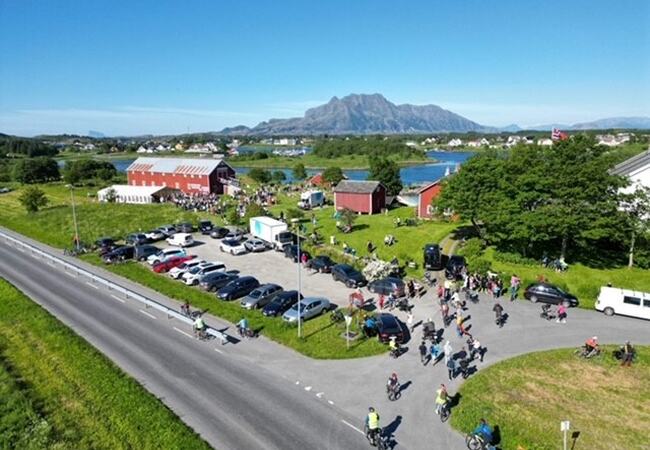 Oversiktsbilde bygdetunet på Herøy