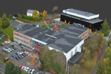 Trondheim eiendom har blant annet brukt drone til kartlegging. Illustrasjon: Trondheim eiendom