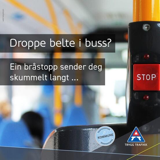 HMS-plakat frå Trygg Trafikk