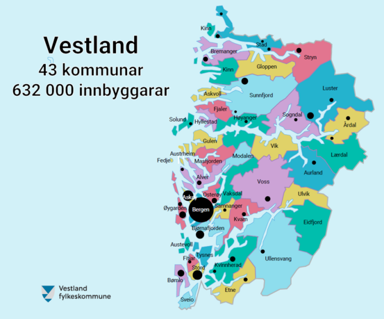 Kart Vestland 2023