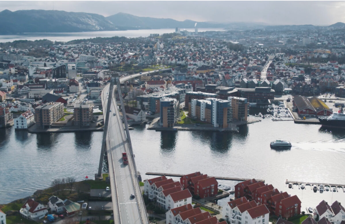 Stavanger sett fra luften. Foto: Håvard Hanasand