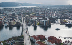 Stavanger sett fra luften. Foto: Håvard Hanasand