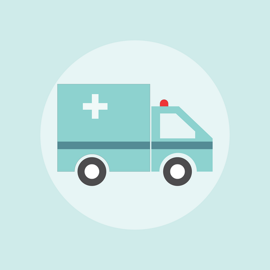 Illustrasjon av ambulanse