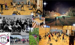 Collage som viser flere av av Tur- og treningsvennenes aktiviteter