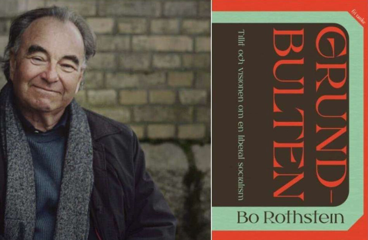 Bildet viser Bo Rothstein og forsiden av hans siste bok
