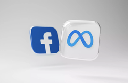 Logoene til Facebook og Meta