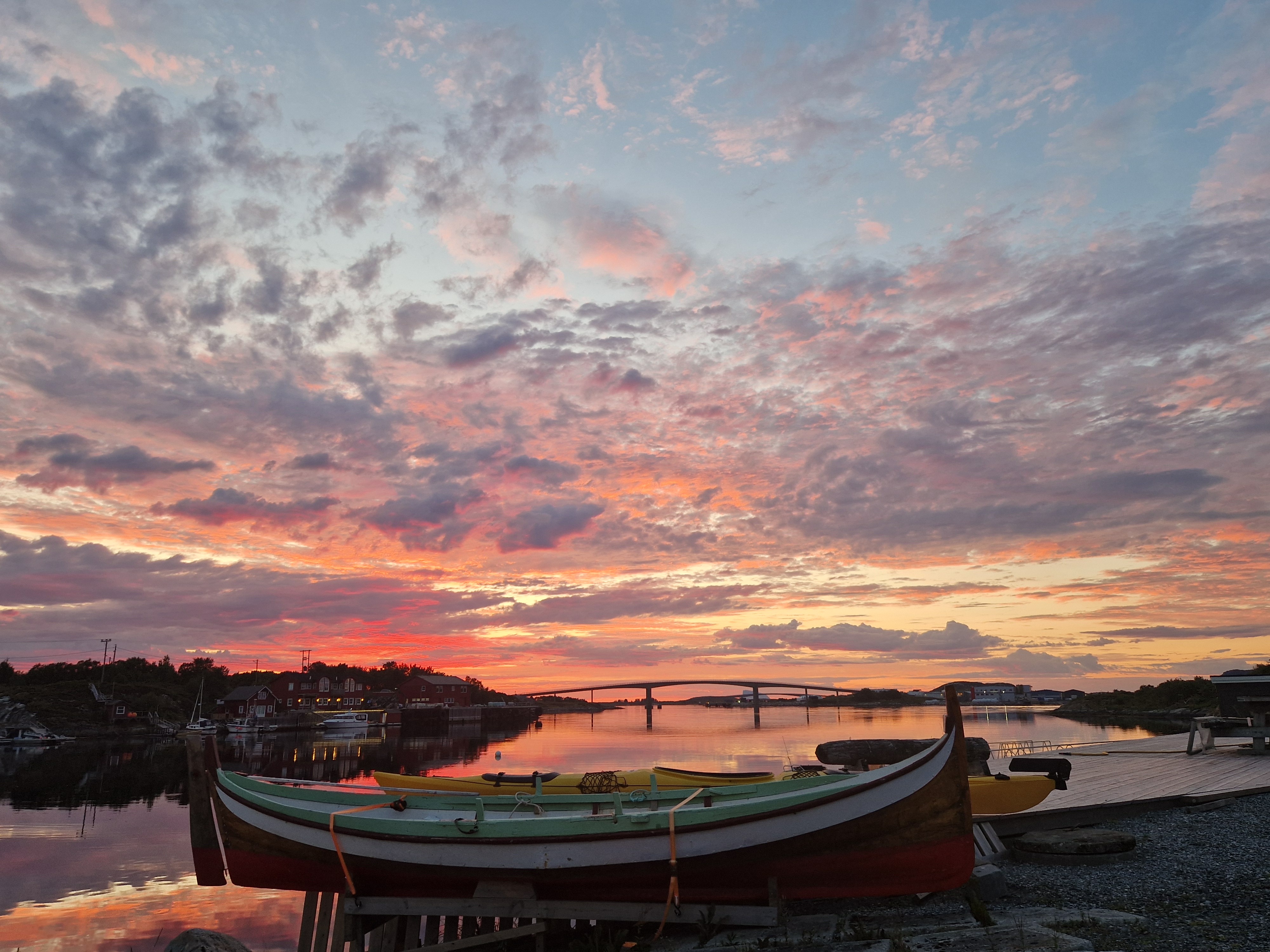 Færøyvågen er julinatt. (Foto: Gjertrud Aune Færøy)