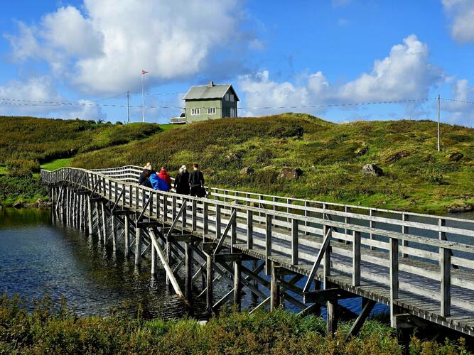 Brua i Sandvær. (Foto: Oddbjørn Lorvik)