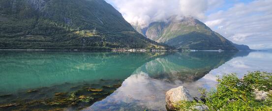 Foto av fjorden