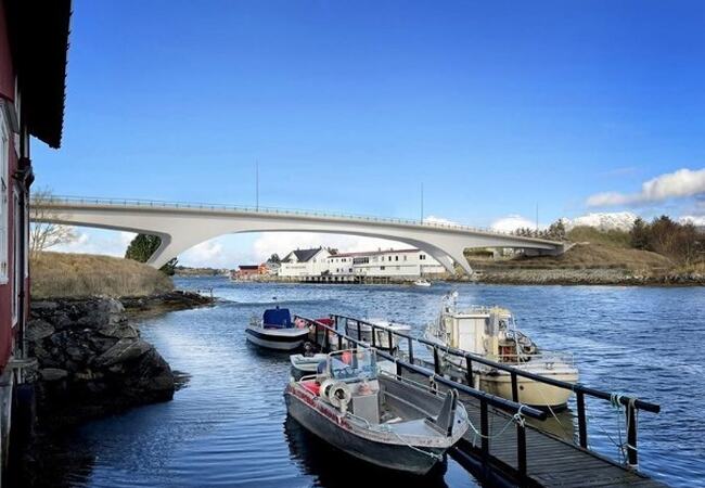 Skisse av den nye brua over Herøysundet