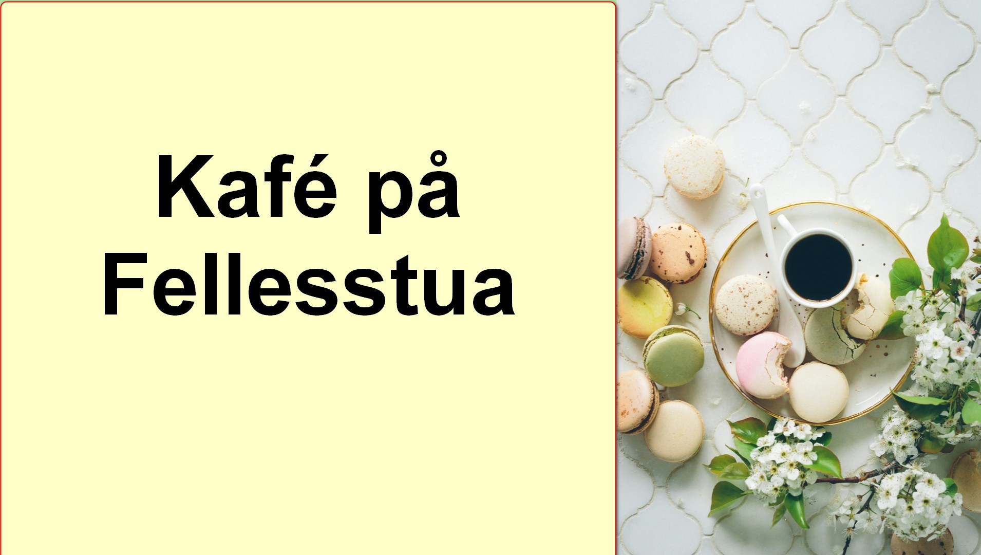 Kafe på Fellesstua 29