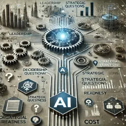 DALL·E 2024-10-20 09.00.00 - An image representing the journey of artificial intelligence (AI) in a business setting. The visual should depict key concepts such as leadership, dec