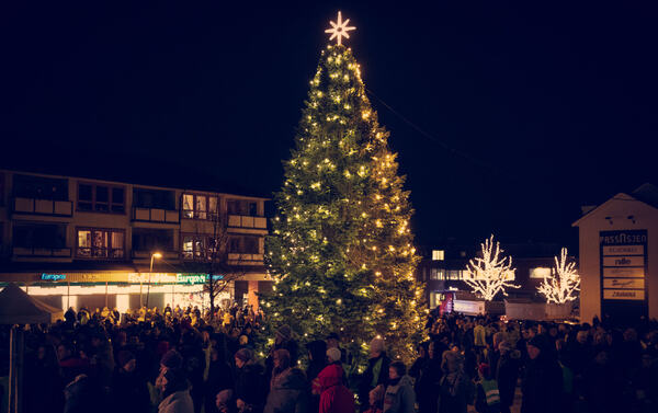 Foto fra julegrantenning Moev