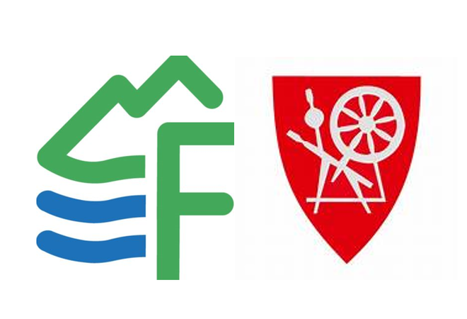 Logo av friluftsrådet og Kåfjord kommune