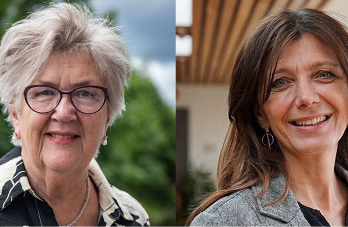 Berit Brørby, leder Rådet for et aldersvennlig Norge og Anne-Cecilie Kaltenborn, adm.dir NHO Service og Handel og medlem i Rådet for et aldersvennlig Norge.