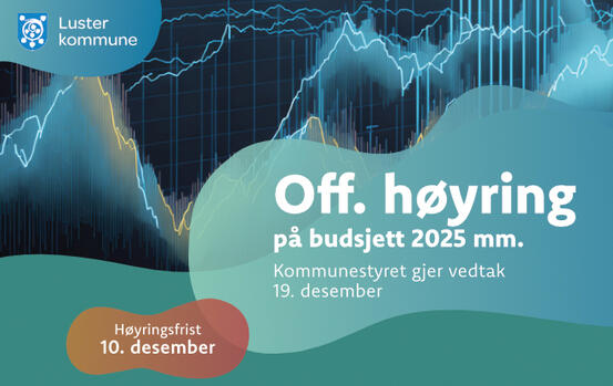 bilde med info om budsjett 2025